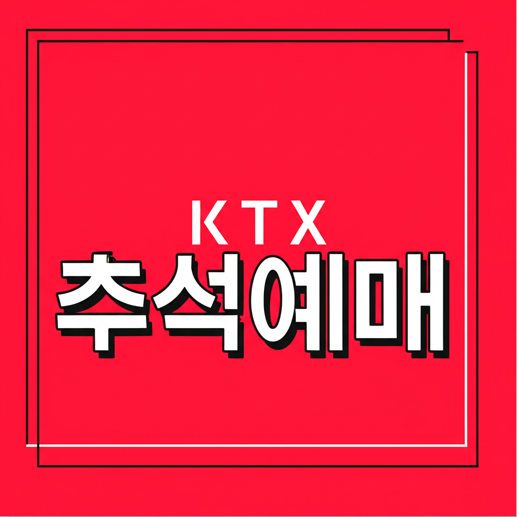 KTX 추석예매에 대한 대표사진